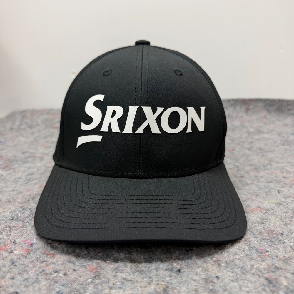 Srixon Golf Hat Mens OSFA Black Snapback Logo Performance Cap